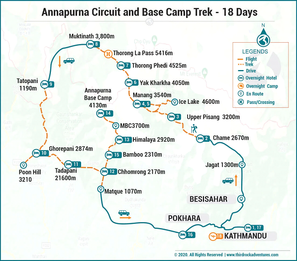 Annapurna Circuit And Base Camp Trek